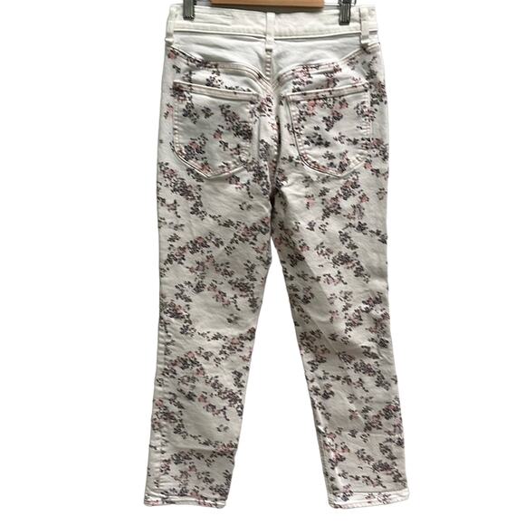rag & bone Micro Floral Print Cropped Boy Jeans Sz 25 - Picture 1 of 10